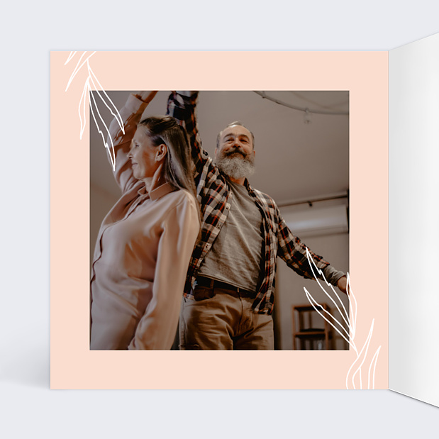 Invitation Anniversaire de Mariage 30 ans Intérieur Gauche