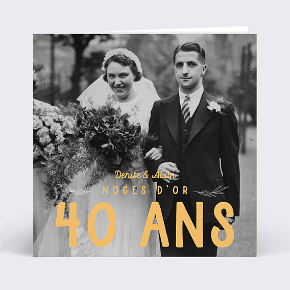 Invitation anniversaire de mariage Anniversaire de Mariage 50 ans