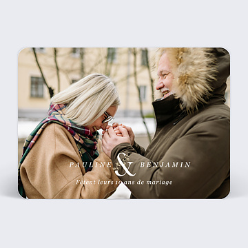 Invitation anniversaire de mariage Original Photo