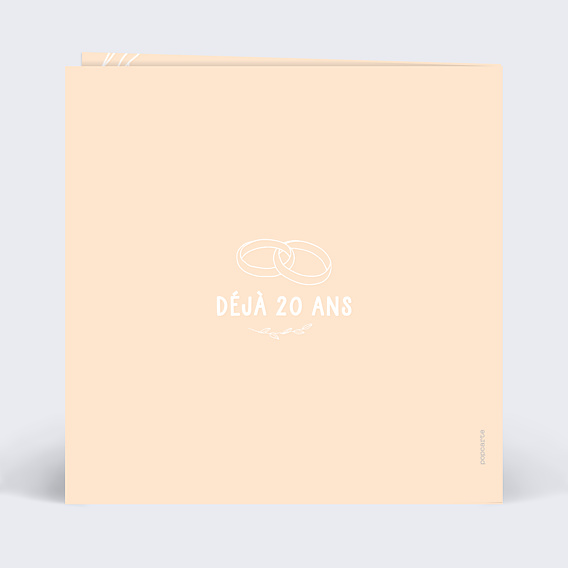 Invitation anniversaire de mariage Anniversaire de Mariage 20 ans