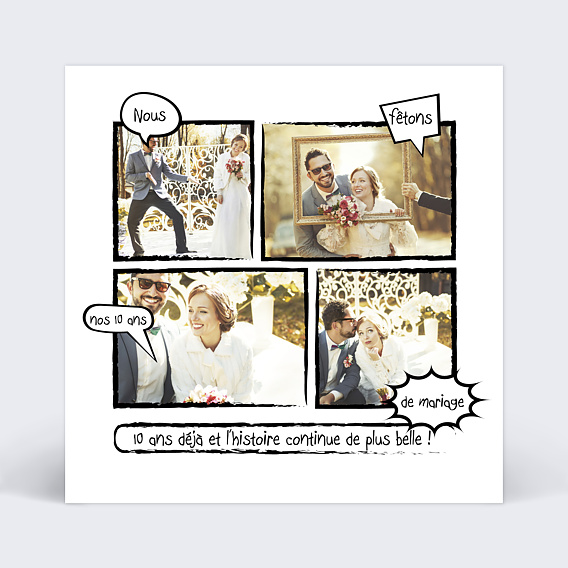 Invitation anniversaire mariage Invitation Humour