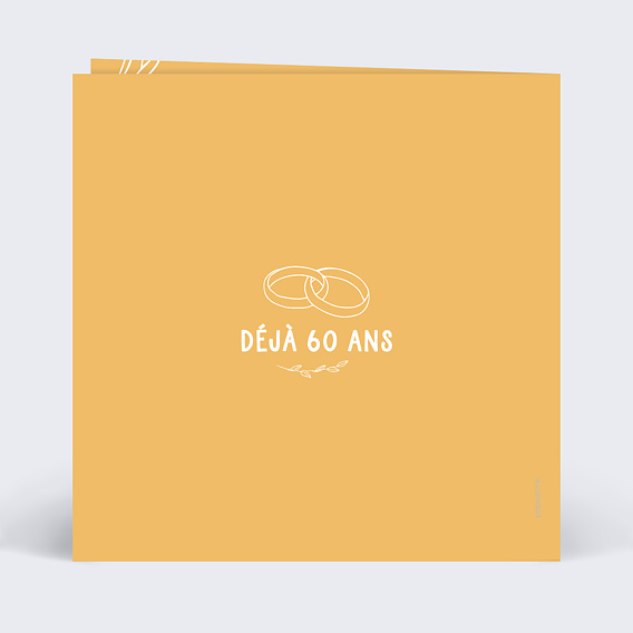 Invitation anniversaire mariage Anniversaire de Mariage 50 ans Verso