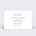 Cartes invitation mariage Invitation Classique Verso