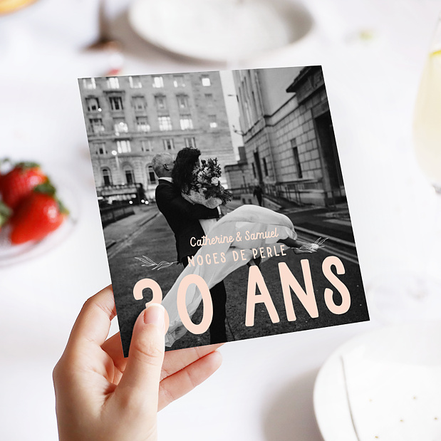 Invitation Anniversaire de Mariage 30 ans
