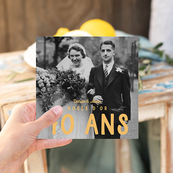 Invitation anniversaire mariage Anniversaire de Mariage 50 ans Après 1