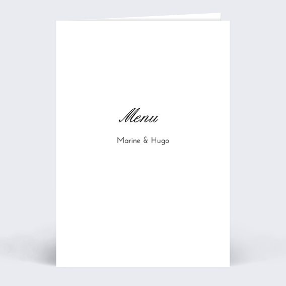 Menu mariage Menu Classique