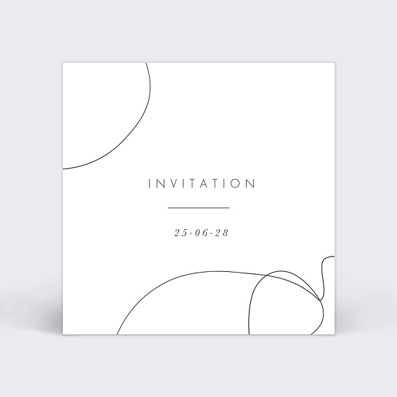 Cartes invitation mariage Affection