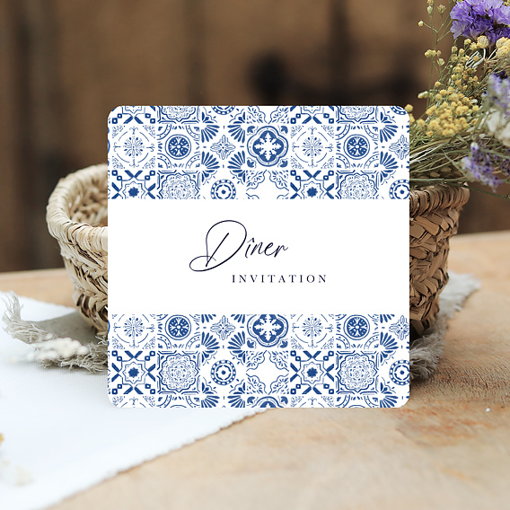 Cartes invitation mariage Azulejos