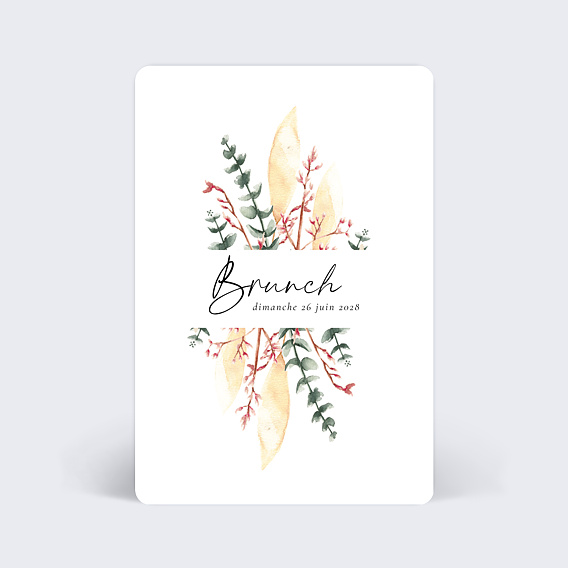 Cartes invitation mariage Bohemia