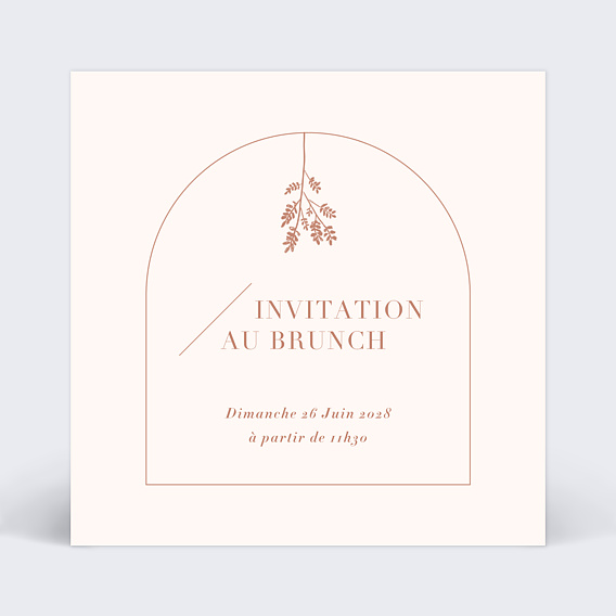 Cartes invitation mariage Botanica