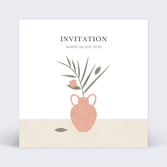 Cartes Invitation Mariage Céramique