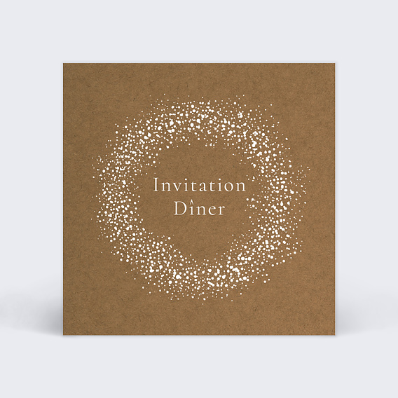 Cartes invitation mariage Couronne de Dentelle