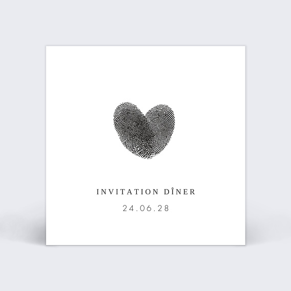 Cartes invitation mariage Fait Main