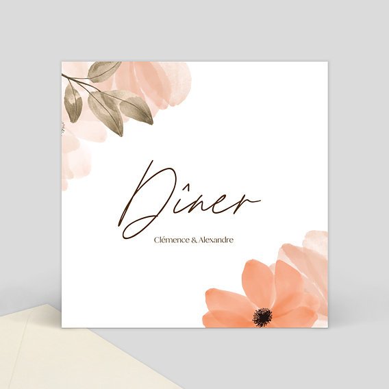 Cartes Invitation Mariage Flower of Fall