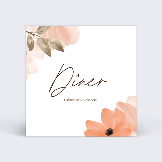Cartes invitation mariage Flower of Fall