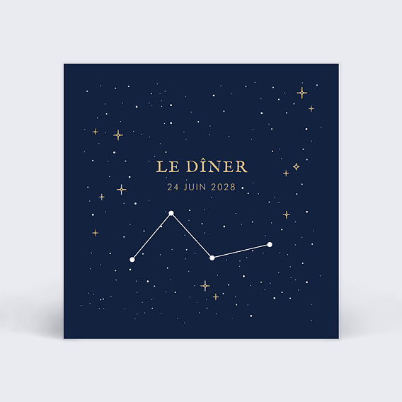 Cartes invitation mariage Notre Constellation
