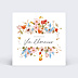 Cartes invitation mariage Éveil des fleurs