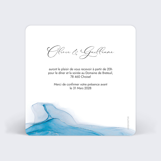 Cartes Invitation Mariage Opaline