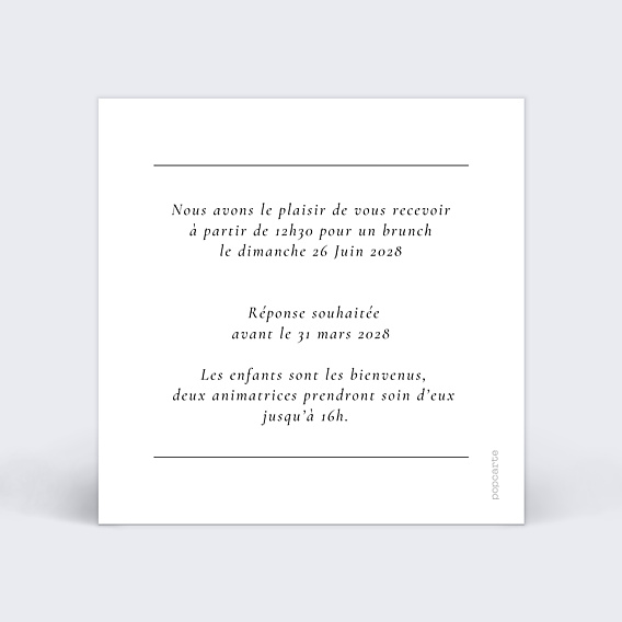 Cartes Invitation Mariage Solstice