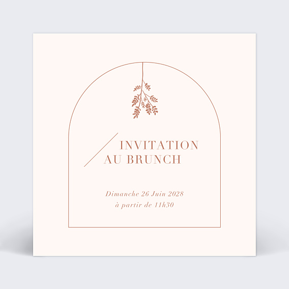 Cartes Invitation Mariage Botanica