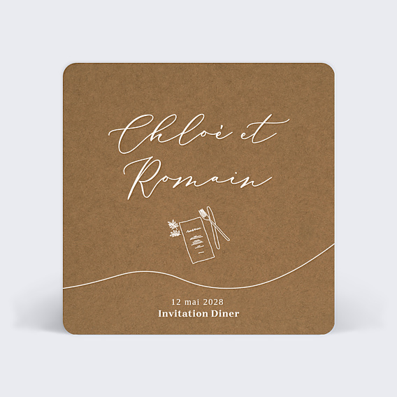 Cartes invitation mariage Célébration
