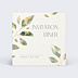 Cartes invitation mariage Feuilles de Jade