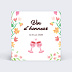 Cartes invitation mariage Jardin botanique
