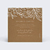Cartes invitation mariage Dentelle Kraft Verso