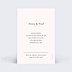 Cartes invitation mariage Bougainvillier Verso