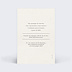 Cartes invitation mariage Notre essentiel Verso