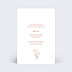 Cartes invitation mariage Terracotta Flowers Verso