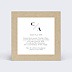 Cartes invitation mariage Authentique Verso