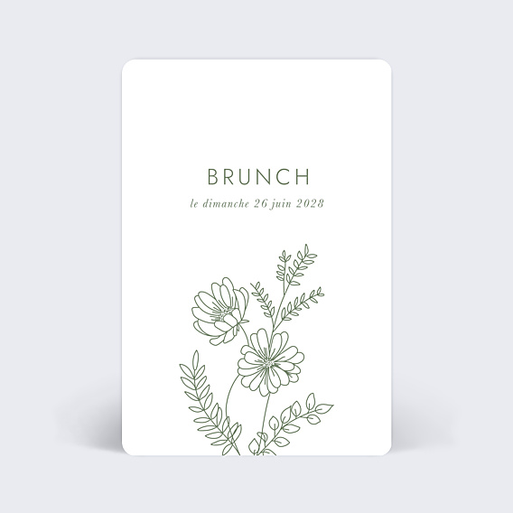 Cartes Invitation Mariage Jardin d'Hiver