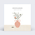Cartes invitation mariage Céramique