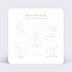 Cartes invitation mariage Programme Illustré