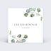 Carton réponse mariage Couronne Eucalyptus