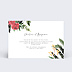 Cartes invitation mariage Wild Flowers Verso