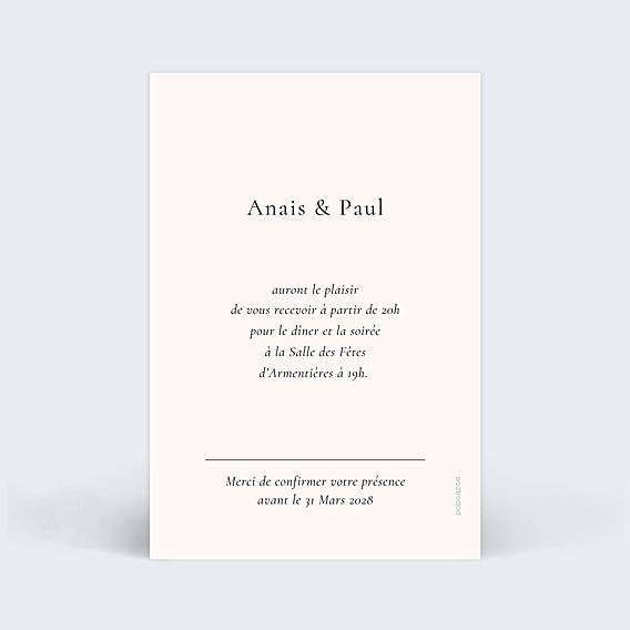 Cartes Invitation Mariage Bougainvillier
