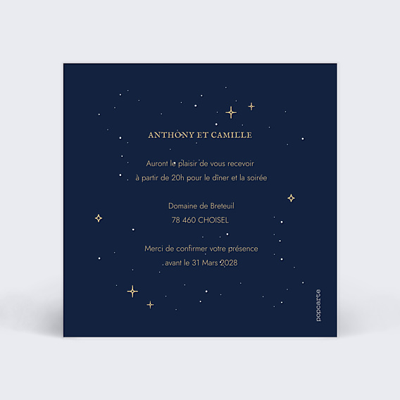 Cartes Invitation Mariage Notre Constellation