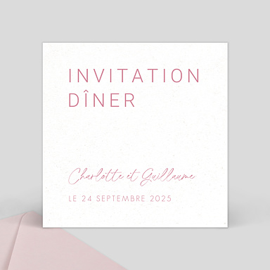 Cartes Invitation Mariage Maison Lemoine X Popcarte - Ivory