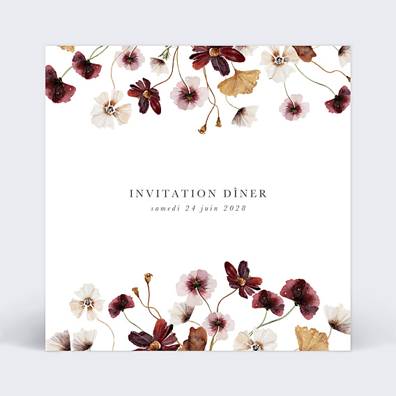 Cartes Invitation Mariage Jardin Sauvage
