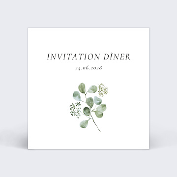 Cartes Invitation Mariage Couronne Eucalyptus