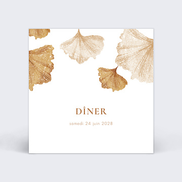 Cartes Invitation Mariage Ginkgo Dlicats