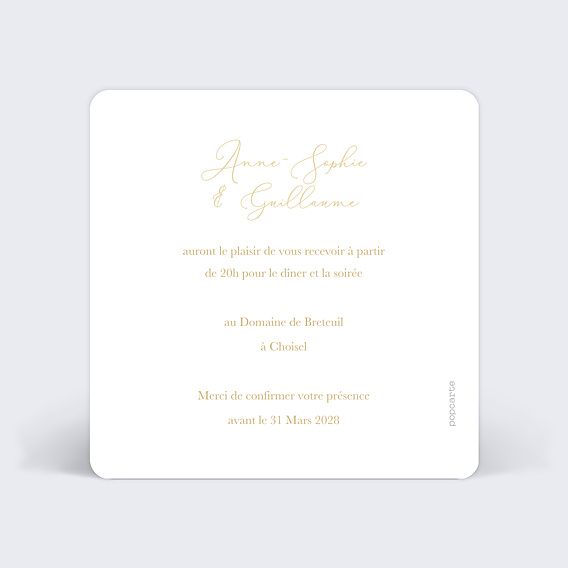 Cartes Invitation Mariage Joli Oui