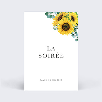 Cartes Invitation Mariage Tournesol