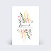 Cartes invitation mariage Bohemia