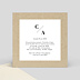 Cartes invitation mariage Authentique Verso