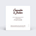 Cartes invitation mariage Jardin botanique Verso