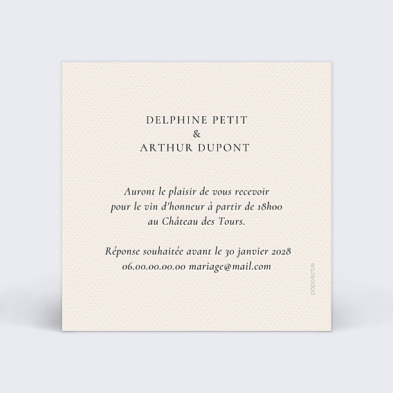 Cartes Invitation Mariage Domaine