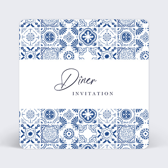 Cartes invitation mariage Azulejos